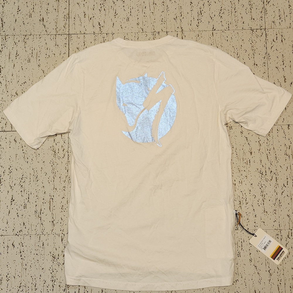 Fjallraven Specialized Big Reflective Logo Side Pocket Eggshell T Shirt